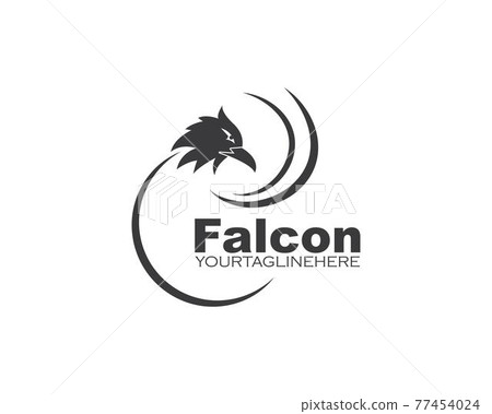 Falcon Eagle Bird Logo Template vector Falcon Eagle Bird Logo Template vector 77454024