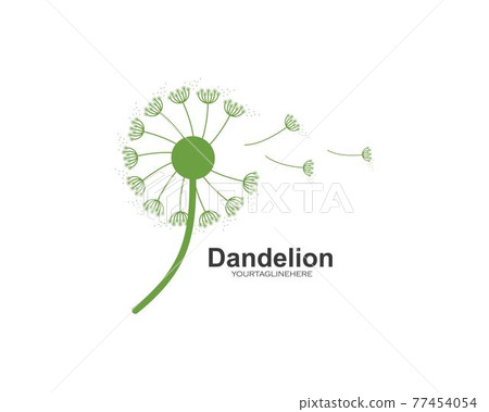 dandelion flower logo icon vector dandelion flower logo icon vector 77454054