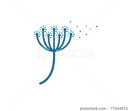 dandelion flower logo icon vector dandelion flower logo icon vector 77454055