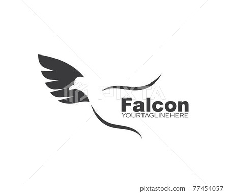 Falcon Eagle Bird Logo Template vector 77454057