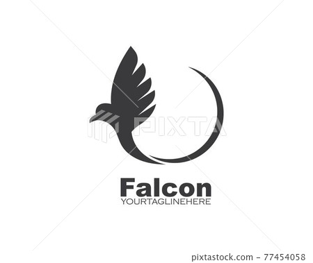 Falcon Eagle Bird Logo Template vector Falcon Eagle Bird Logo Template vector 77454058