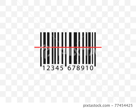 Barcode, code icon. Vector illustration, flat design. 77454425