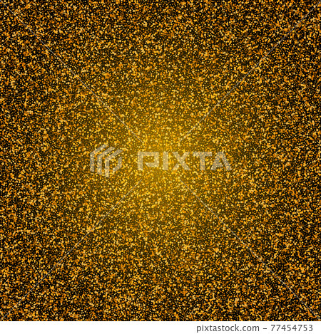 Gold glitter texture background. Glittery shimmering sequins pattern 77454753