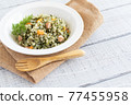 Carrot leaf pilaf 77455958