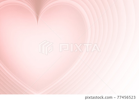 Valentine's Day background material Pale orange heart three-dimensional paper craft Other colors available 77456523