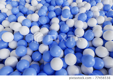 Blue and white balls or spheres background, 3d... - Stock Illustration ...