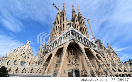 Sagrada Familia, a World Heritage Site in Barcelona, Spain Sagrada Familia, a World Heritage Site in Barcelona, Spain 77456657