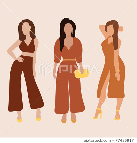 Womans vector set 77456917