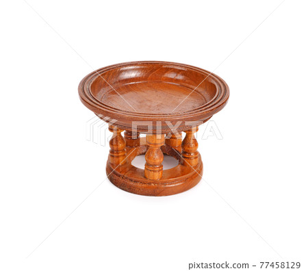 Khantoke northern thailand isolated on white background 77458129