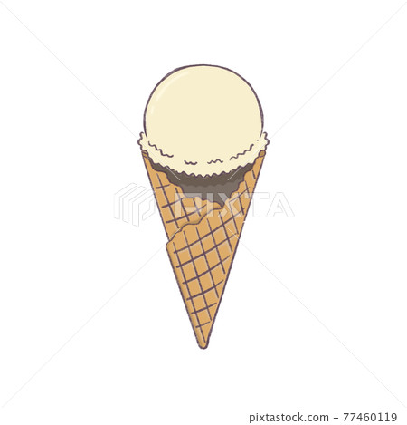 Ice cream vanilla (chocolate) 77460119