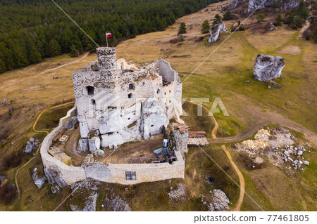 View of Mirow Castle, Poland View of Mirow Castle, Poland 77461805