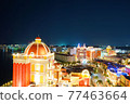 City that was lighted up 77463664