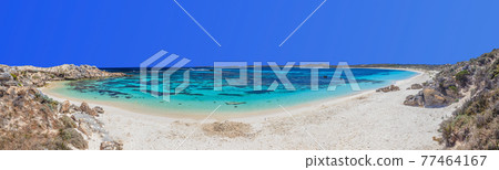 Panoramic picture of lovely beach on Rottnest Island without people Panoramic picture of lovely beach on Rottnest Island without people 77464167
