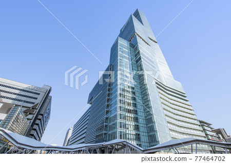 Abeno Harukas in fine weather, Osaka City, Osaka Prefecture 77464702