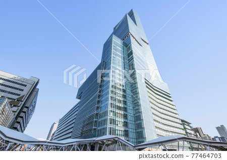 Abeno Harukas in fine weather, Osaka City, Osaka Prefecture 77464703