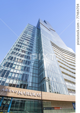 Abeno Harukas in fine weather, Osaka City, Osaka Prefecture 77464704