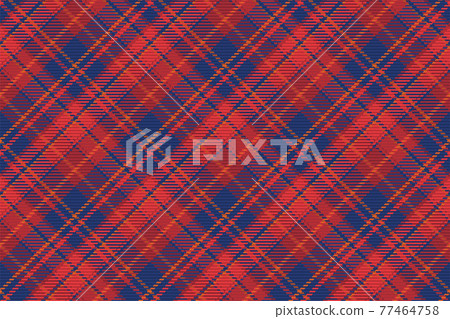 Seamless pattern of scottish tartan plaid. Repeatable background with check fabric texture. Vector backdrop striped textile print. 77464758