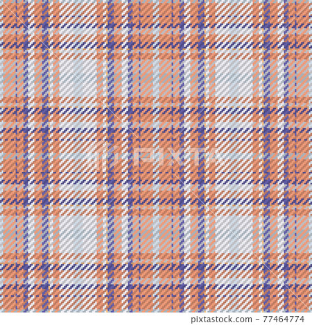 Seamless pattern of scottish tartan plaid. Repeatable background with check fabric texture. Vector backdrop striped textile print. 77464774