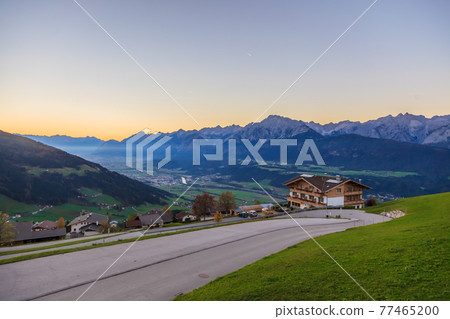View of Weerberg with the Inn Valley and Karwendel Mountains View of Weerberg with the Inn Valley and Karwendel Mountains 77465200