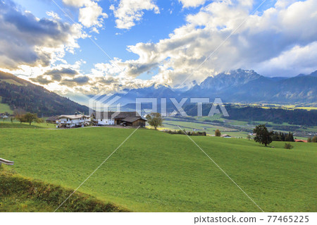 View of the Inn Valley and Karwendel Mountains from Weerberg 77465225