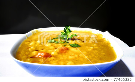 Chana dal Tadka Curry , Indian traditional dish Chana dal Tadka Curry , Indian traditional dish 77465325