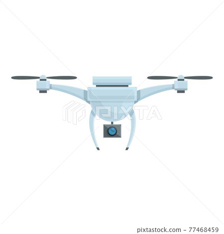 Drone camera icon, cartoon style 77468459