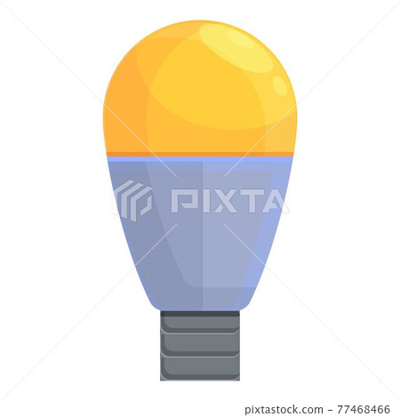 Smart lightbulb strategy icon, cartoon style 77468466