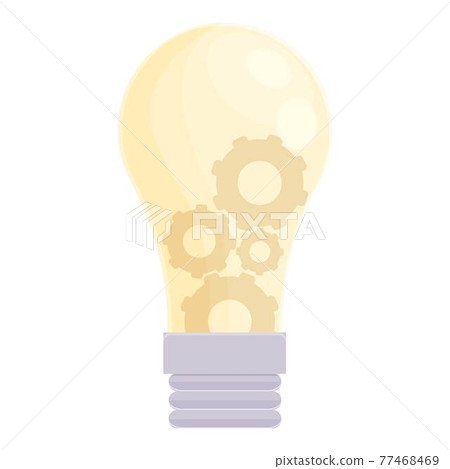Smart lightbulb system icon, cartoon style Smart lightbulb system icon, cartoon style 77468469
