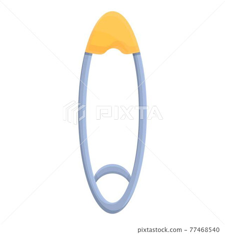 Metal clothes clip icon, cartoon style Metal clothes clip icon, cartoon style 77468540