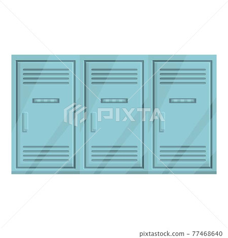 Deposit room locker icon, cartoon style Deposit room locker icon, cartoon style 77468640