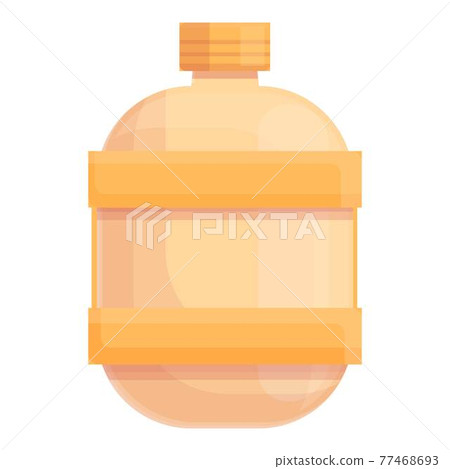 Safari water flask icon, cartoon style Safari water flask icon, cartoon style 77468693
