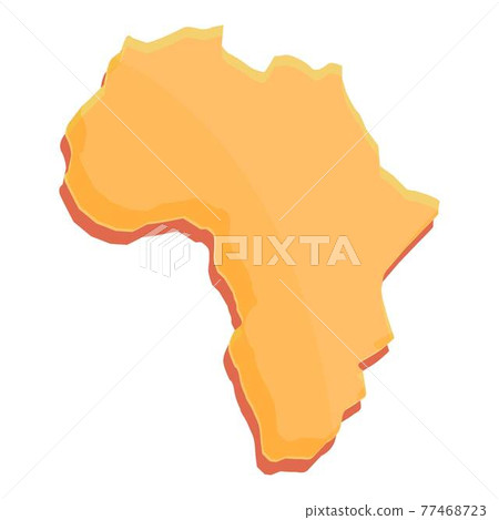 African continent icon, cartoon style African continent icon, cartoon style 77468723