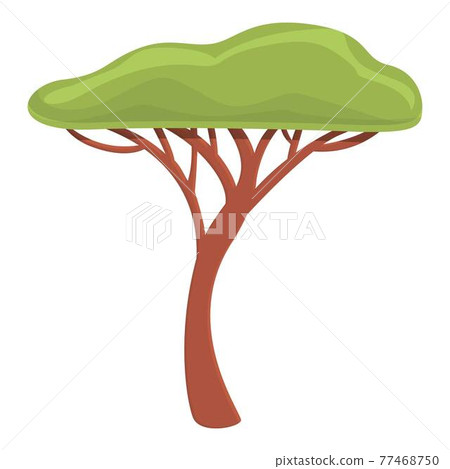 Safari tree icon, cartoon style Safari tree icon, cartoon style 77468750