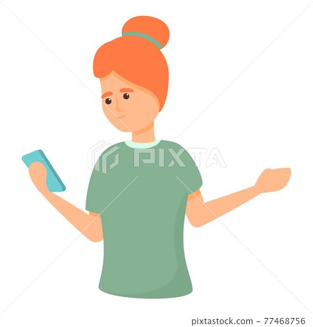 Digital messaging icon, cartoon style Digital messaging icon, cartoon style 77468756