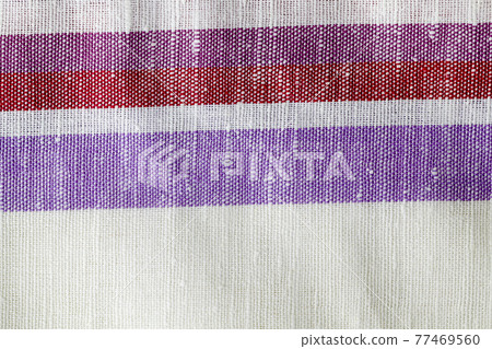 close-up of a cotton tablecloth close-up of a cotton tablecloth 77469560