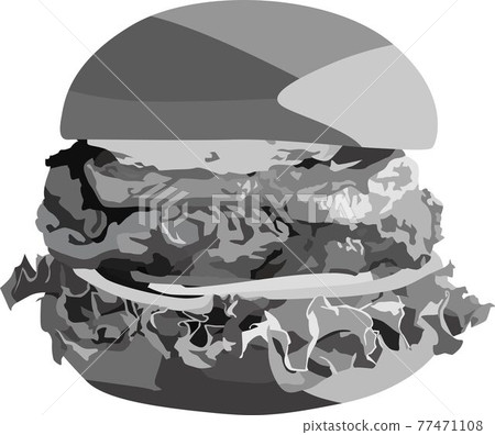 Curry chicken burger Curry chicken burger 77471108