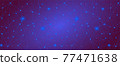 Blue purpke polygonal network grid cover in abstract style. Modern Technology line background, wallpaper. Triangle low poly concept design. Digital data vector structure. Science, tech backdrop. 77471638