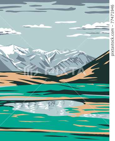 Brooks Range from near Galbraith Lake Located in the North Slope Borough of Alaska United States Wpa Poster Art 77471946