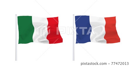 Flags of Italy and France Flags of Italy and France 77472013