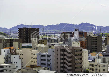 岡山縣岡山市，從岡山市政府眺望南部 77473235