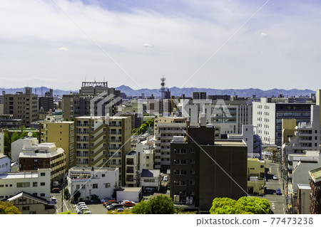 岡山縣岡山市，從岡山市政府眺望南部 77473238