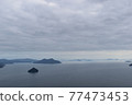 Islands and remote islands in a cloudy sky 77473453