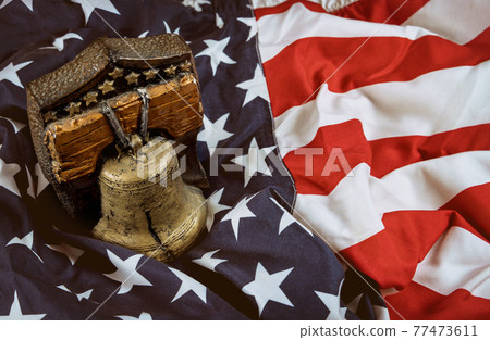 Remember bell with American flag Memorial day remember those who served 77473611