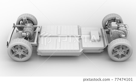 Clay rendering image of platform structure for electric vehicles Clay rendering image of platform structure for electric vehicles 77474101