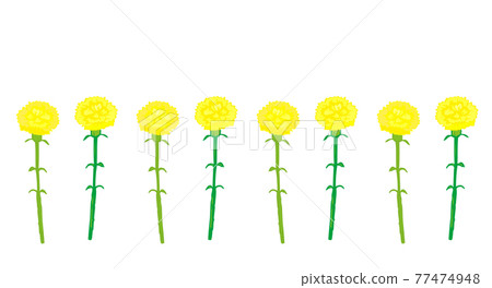 插圖素材：父親節留言、手寫康乃馨、多本 77474948