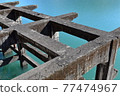 Ruins sunk in the lake 77474967