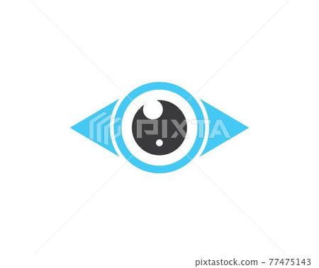 optical eye icon Logo vector Template illustration 77475143