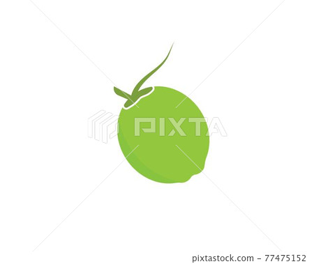 coconut vector icon illustration design 77475152