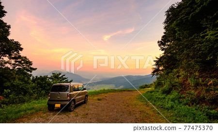 Scenery of Hiramaru Pass (dusk) Scenery of Hiramaru Pass (dusk) 77475370
