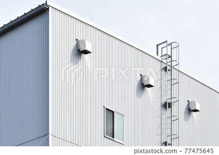 金屬工廠倉庫牆壁和屋頂 77475645